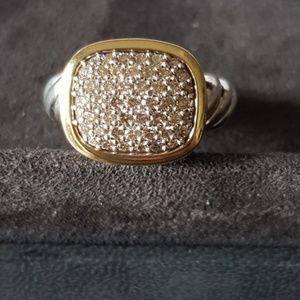 David Yurman Noblesse Pave Diamond Ring